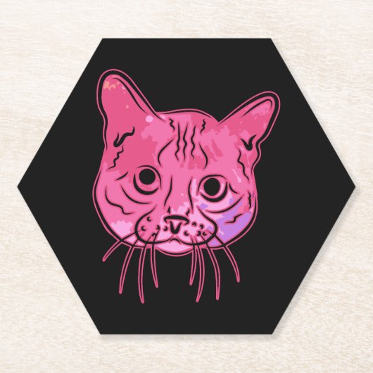 Munchkin-Katze Buntes Shirt Untersetzer (Vorderseite)