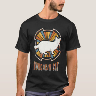 Munchkin-Katze Vintage Klassiker Retro Tierliebe T-Shirt