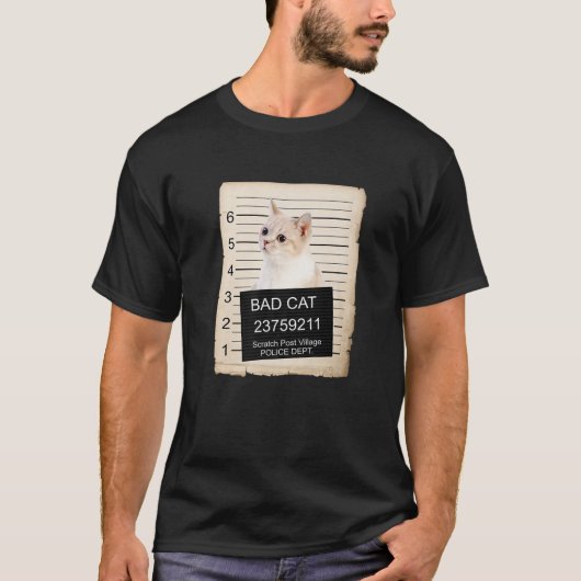 Munchkin Kitten Tasse Shot Bad Cat T-Shirt (Vorderseite)