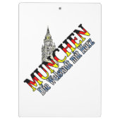 Münchner Flagge Klemmbrett (Rückseite)