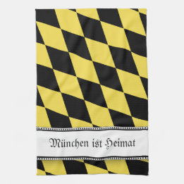 Münchner Flaggentuch für Zuhause Küchentuch