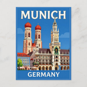 Münchner Marienplatz-Architektur Bayerisches Erbe  Postkarte