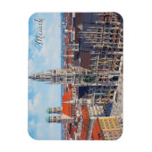 Münchner Marienplatz Deutschland Magnet (Vertikal)