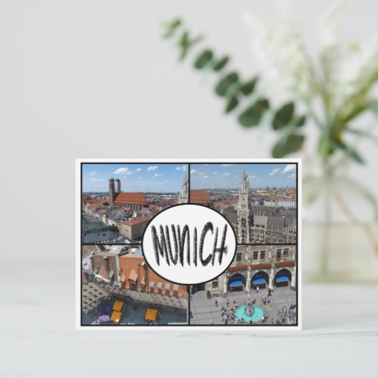 Münchner Multiview Postkarte (Stehend Vorderseite)