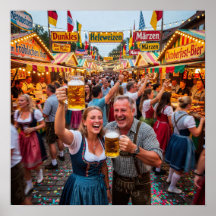 Münchner Oktoberfest-Abendposter