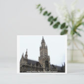 Münchner Rathaus Postkarte (Stehend Vorderseite)