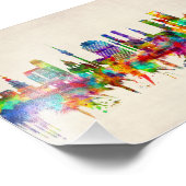 Münchner Skyline Fotodruck (Ecke)