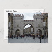 Münchner Tor (Karlstor) Postkarte (Vorne/Hinten)