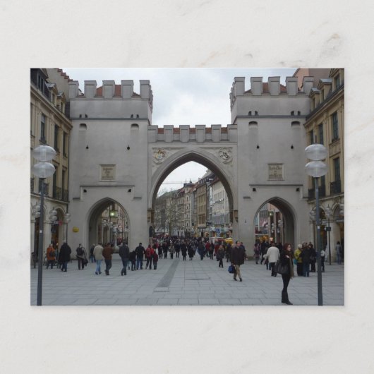Münchner Tor (Karlstor) Postkarte (Vorderseite)