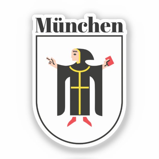 Münchner Wappen Aufkleber (Vorderseite)