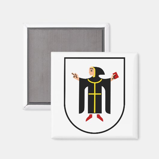 Münchner Wappen Magnet (Vorderseite/Rückseite)