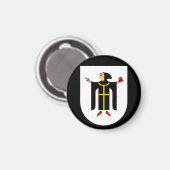 Münchner Wappen Magnet (Vorderseite/Rückseite)