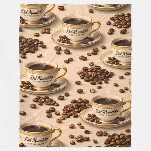 Munchy coffee beans, premium fleece blanket (Vorderseite)