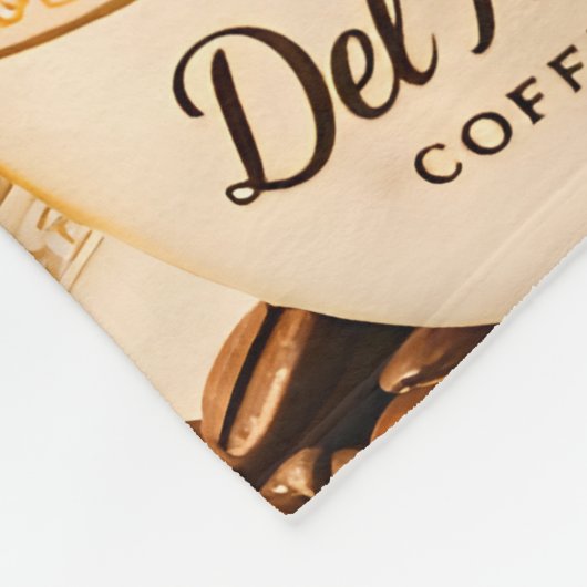 Munchy coffee beans, premium fleece blanket (Ecke)