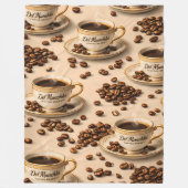 Munchy-Kaffeebohnen, Premium-Flanelldecke Fleecedecke (Vorderseite)
