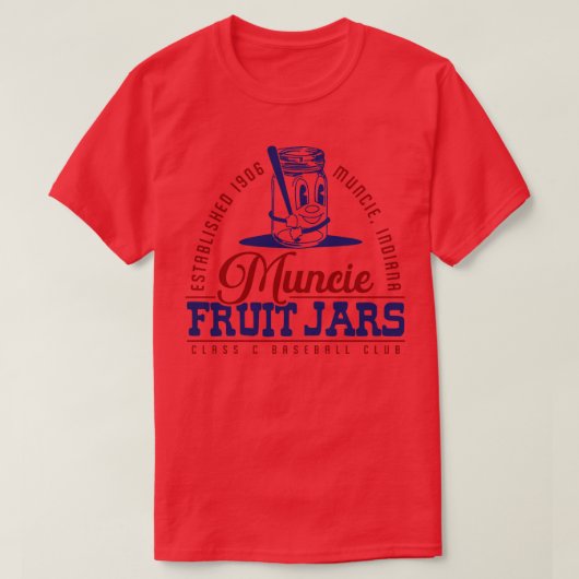 Muncie Fruit Jars Baseball T-Shirt (Design vorne)