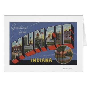 Muncie, Indiana - große Buchstabe-Szenen