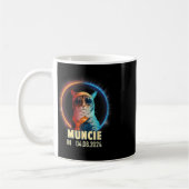 Muncie Indiana Total Solar Eclipse 2024 Kaffeetasse (Links)