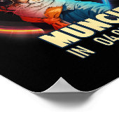 Muncie Indiana Total Solar Eclipse 2024 Poster (Ecke)