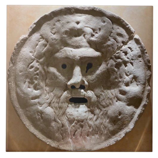 Mund der Wahrheit Fliese (Vorderseite)