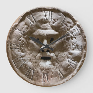 Mund der Wahrheit Große Wanduhr