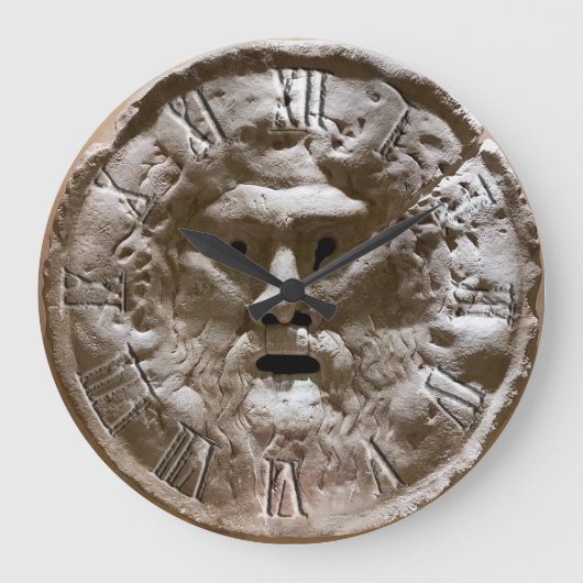 Mund der Wahrheit Große Wanduhr (Vorderseite)