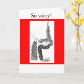 Mund, Entschuldigung! Karte (Gelbe Blume)