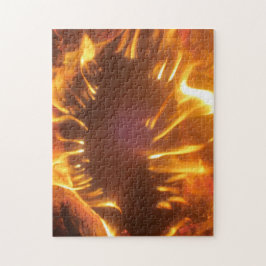 Mund in Feuer Puzzle