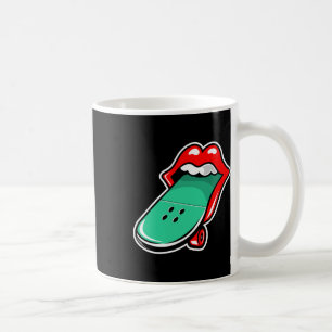 Mund Lippen Skateboarding Kaffeetasse