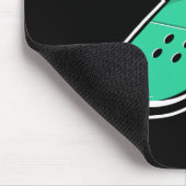 Mund Lippen Skateboarding  Mousepad (Ecke)