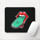 Mund Lippen Skateboarding  Mousepad (Mit Mouse)