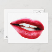 Mund Postkarte (Vorne/Hinten)