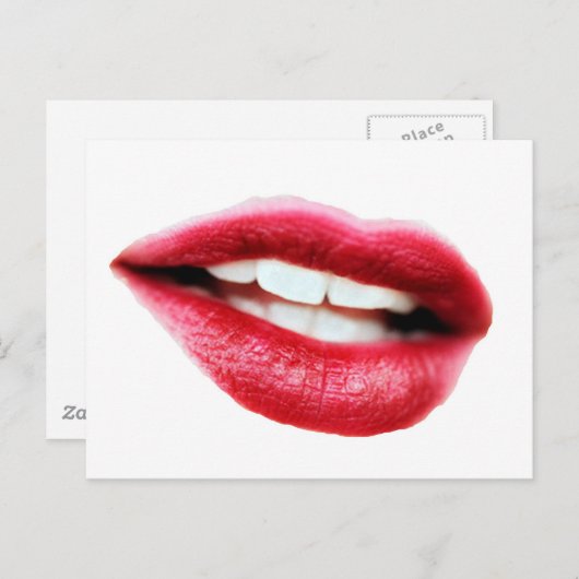 Mund Postkarte (Vorne/Hinten)