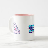 Mund-Tasse Zweifarbige Tasse (Vorderseite Links)