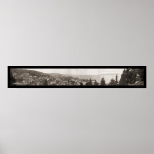 Mund von Columbia River Astoria, Oregon Foto 1914 Poster