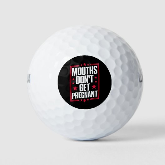 Mund wird nicht schwanger golfball (Vorderseite)