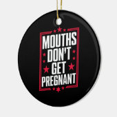 Mund wird nicht schwanger keramik ornament (Links)
