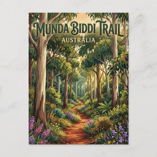 Munda Biddi Trail Australien Postkarte (Vorderseite)