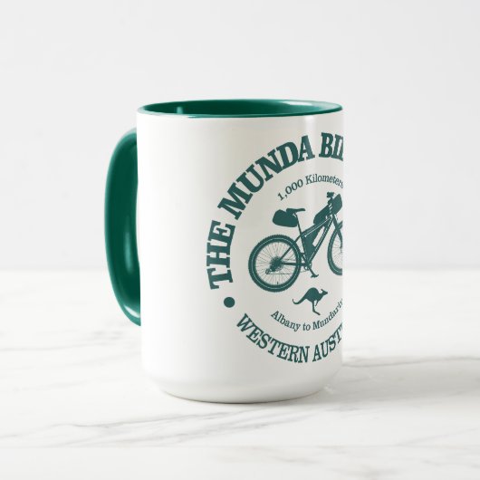 Munda Biddi Trail (Radfahren) Tasse (Vorderseite Links)
