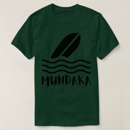 Mundaka-Baskenlandschaft T-Shirt (Design vorne)