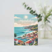 Mundaka Spanien Postkarte (Stehend Vorderseite)