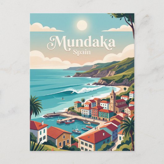 Mundaka Spanien Postkarte (Vorderseite)