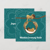 Mundan Sanskaar Zeremonie Einladung für einen Jung (Vorne/Hinten)