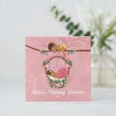 Mundan Zeremonie Einladung für ein kleines Mädchen (Stehend Vorderseite)