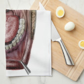 Mundanatomie Geschirrtuch (Viertel Falte)