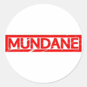 Mundane Briefmarke Runder Aufkleber