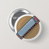Mundharmonika Button (Vorne & Hinten)