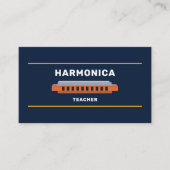 Mundharmonika-Lehrer Visitenkarte (Vorderseite)