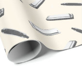 Mundharmonikaspieler Geschenkpapier (Rolleneckpunkt)