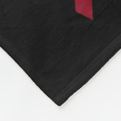 Mundkopfkrebs-Bewusstsein ohne Angst Fleecedecke (Ecke)